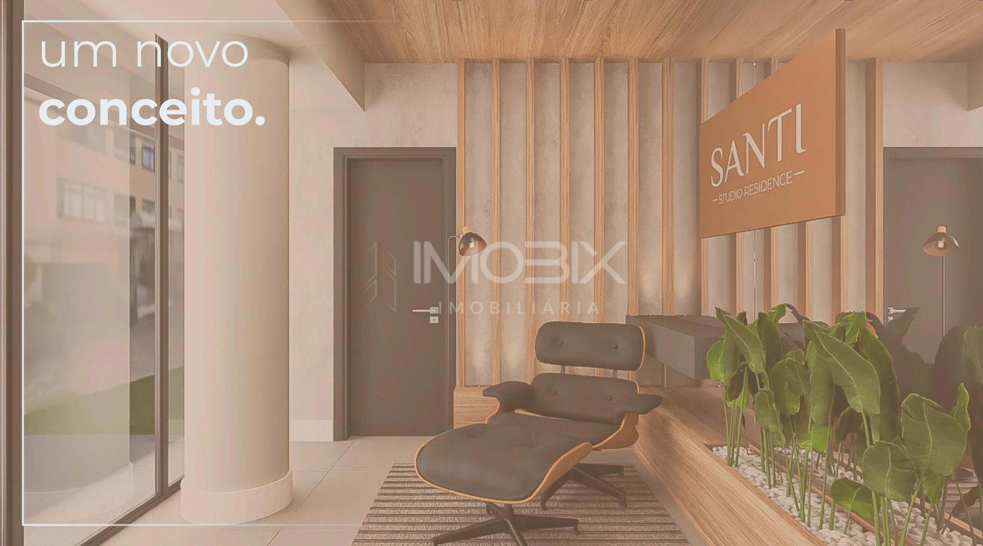 Studio Amplo com Sacada no SANTI Mercês 44,44 m  | Unidade 601...